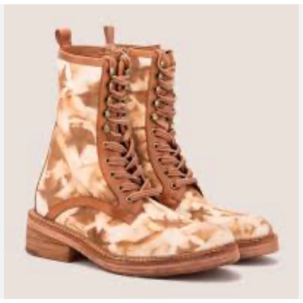 Vintage Foundry Co. Monaris Leather & Canvas Boot NWOB Size 7